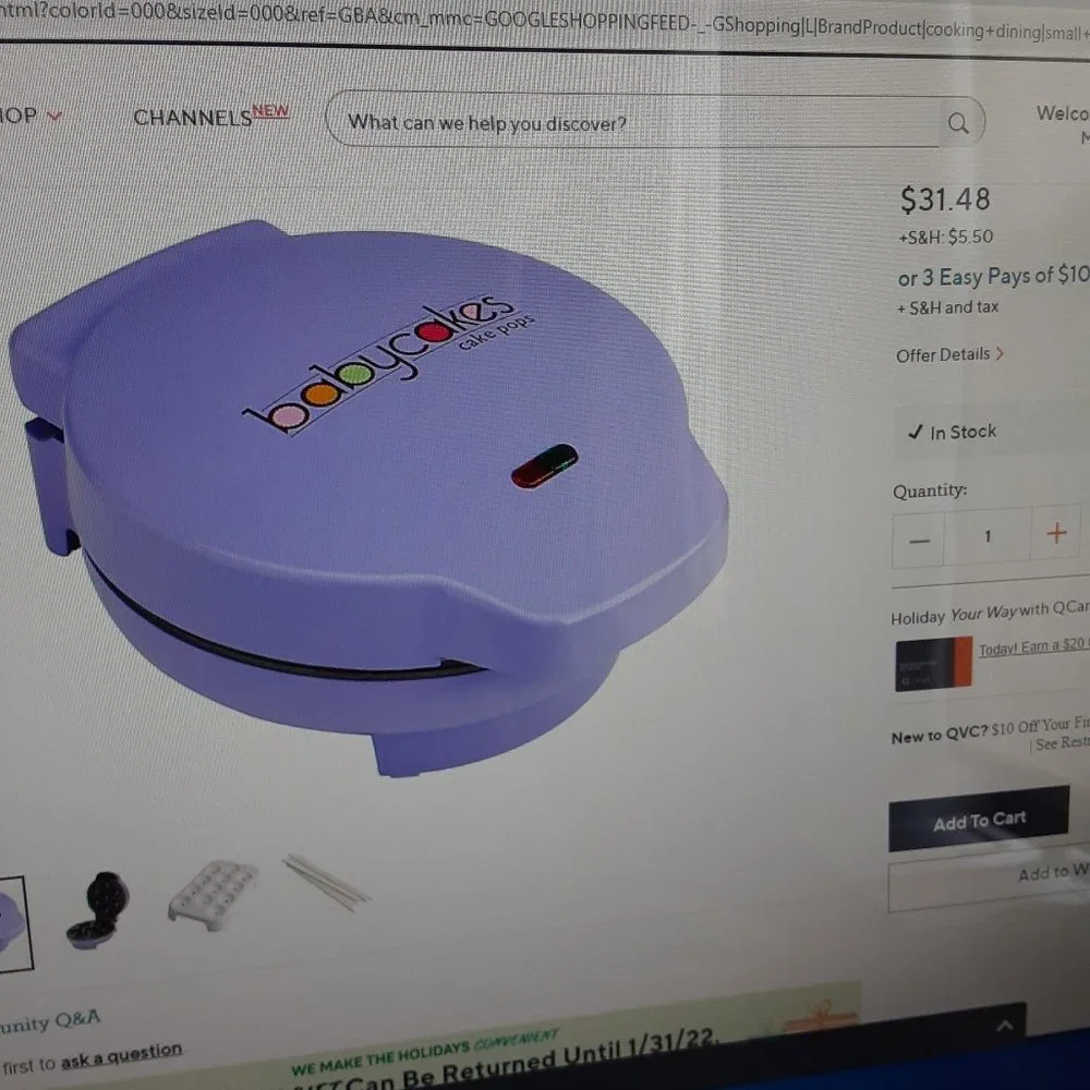 Babycakes Cake Pop Maker- NEW